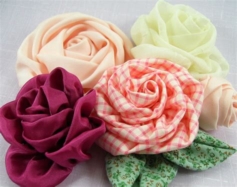 fabric rose tutorial